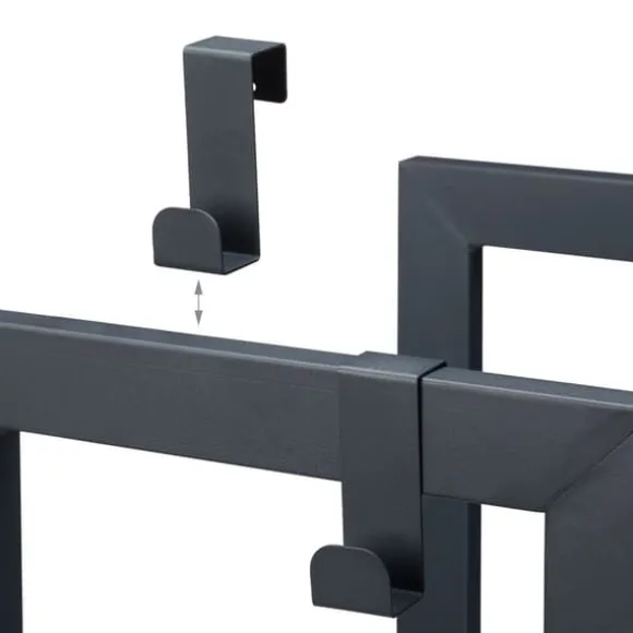 Brændestativ, 2-niveauer, 100x40x30 cm, Antracit