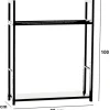 Brændestativ Sne 100x80x25 25 x 80 x 100 cm 1
