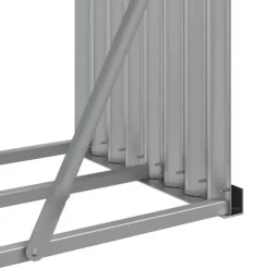 Brændestativ til brændeopbevaring - Galvaniseret stål | Størrelse: 300x45x100 cm | Farve: Grøn