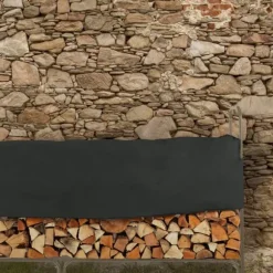 Brændestativ, 122x250x30 cm, Brun