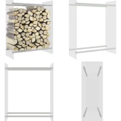 Brændestativ 80x35x100 cm hærdet glas transparent - Brændeholder - Brændeholdere - Home & Living