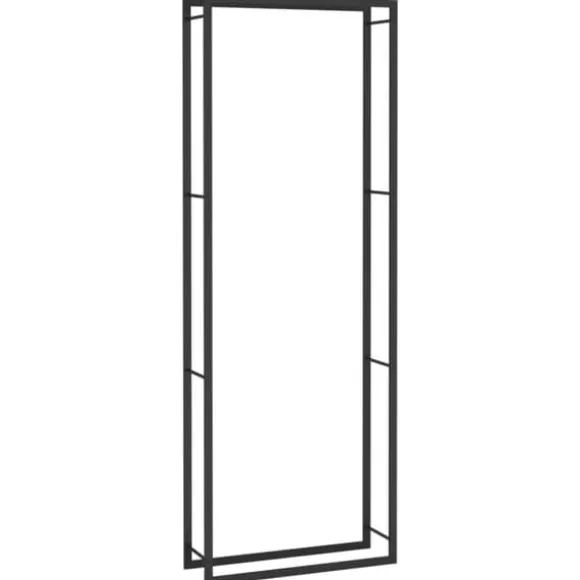 Brændestativ 80x28x222 cm stål matsort - Brændestativ - Brændestativer - Home & Living