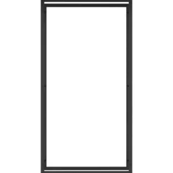 Brændestativ 80x28x154 cm stål matsort - Brændestativ - Brændestativer - Home & Living