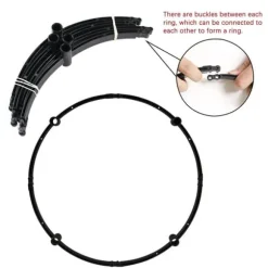 Broken Circle Splicing Blomma Hållbar Trädgård Arch Utomhus klätterväxter Support