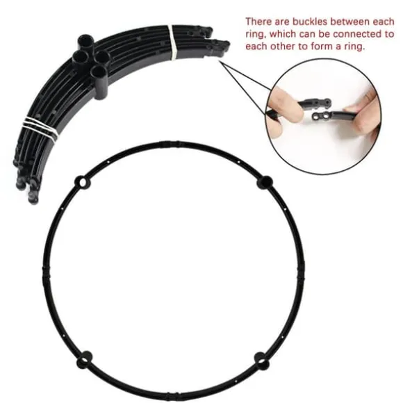 Broken Circle Splicing Blomma Hållbar Trädgård Arch Utomhus klätterväxter Support