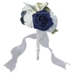 Brudebuket i levende farver med blomster Romantisk Håndlavet Elegant Med Blomster Til Fester Kontorer Butikker Haver Brudepigestil 25x14cm/9,84x5,51i | CDON