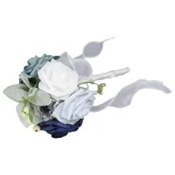 Brudebuket i levende farver med blomster Romantisk Håndlavet Elegant Med Blomster Til Fester Kontorer Butikker Haver Brudepigestil 25x14cm/9,84x5,51i | CDON
