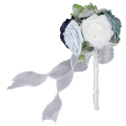 Brudebuket i levende farver med blomster Romantisk Håndlavet Elegant Med Blomster Til Fester Kontorer Butikker Haver Brudepigestil 25x14cm/9,84x5,51i | CDON