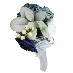Brudebuket i levende farver med blomster Romantisk Håndlavet Elegant Med Blomster Til Fester Kontorer Butikker Haver Brudepigestil 25x14cm/9,84x5,51i | CDON