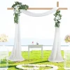 Bryllupsbue i træ - Baggrundsstativ espalier/pergola - 3 x 3 m - Str. L - Naturtræ - Lysegul