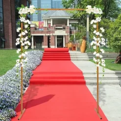 Bryllupsbue, Metalramme, 2X1.5M Dimensioner, Rektangulært Design, Egnet til Forskellige Begivenheder, Holdbar Konstruktion