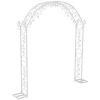 Bryllupsbue Stativ, Elegant Metal Design, Stor Størrelse,HVID, 220x30x240cm