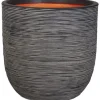 CAPI Nature Planter Rib 54x52 cm antracit KOFZ935 424244
