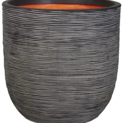 CAPI Nature Planter Rib 54x52 cm antracit KOFZ935 424244