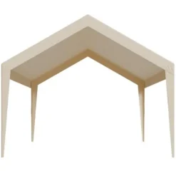 Carport udskiftningspresenning 3,6x6 m beige, vandtæt, kraftig