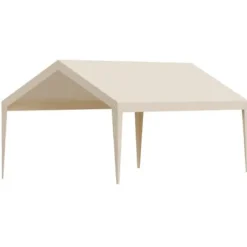 Carport udskiftningspresenning 3,6x6 m beige, vandtæt, kraftig