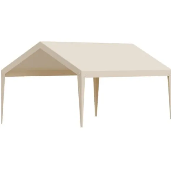 Carport udskiftningspresenning 3,6x6 m beige, vandtæt, kraftig