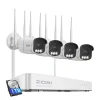CCTV Sikkerhedskamera System, 4K Ultra HD, Nattesyn Teknologi,5MP 4PCS kameraer, 1T