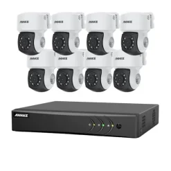 CCTV Sikkerhedskamera System, 1080P Høj Klarhed, Smarte Detektionsfunktioner,8STK, 1T