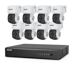 CCTV Sikkerhedskamera System, 1080P Høj Klarhed, Smarte Detektionsfunktioner,8STK, 1T