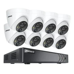 CCTV Sikkerhedssystem, 5MP Ultra HD, 8 Kanal,1T, 8Pcs Kamera sæt