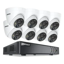 CCTV Sikkerhedssystem, 5MP Ultra HD, 8 Kanal,1T, 8Pcs Kamera sæt
