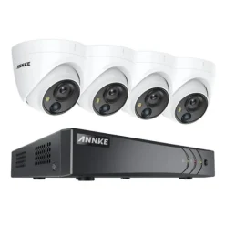 CCTV Sikkerhedssystem, 5MP Ultra HD, 8 Kanal,1T, 4Pcs kamera sæt