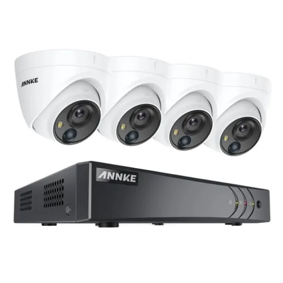 CCTV Sikkerhedssystem, 5MP Ultra HD, 8 Kanal,1T, 4Pcs kamera sæt