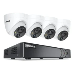 CCTV Sikkerhedssystem, 5MP Ultra HD, 8 Kanal,1T, 4Pcs kamera sæt