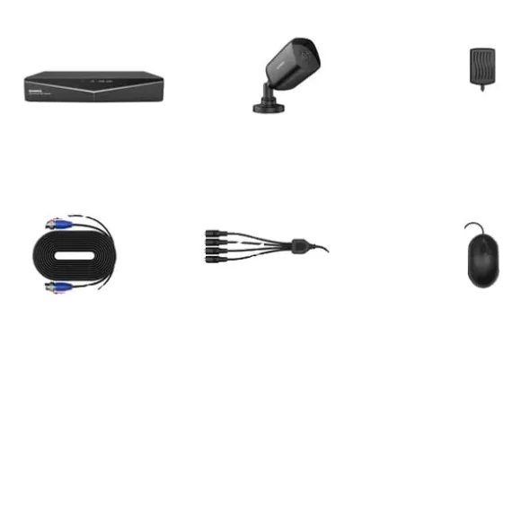 CCTV-system, 8CH DVR, 2MP kamera, Ingen med 8 kameraer