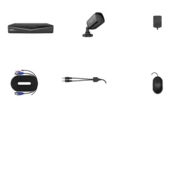 CCTV-system, 8CH DVR, 2MP kamera, Ingen med 8 kameraer