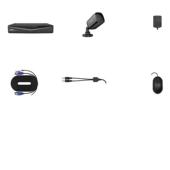 CCTV-system, 8CH DVR, 2MP kamera, Ingen med 8 kameraer