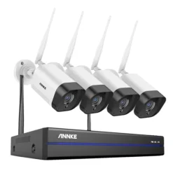CCTV-system, 5MP opløsning, fjernovervågning,Ingen, 8CH NVR 4Pcs Kamera