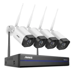 CCTV-system, 5MP opløsning, fjernovervågning,Ingen, 8CH NVR 4Pcs Kamera