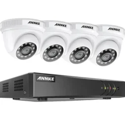 CCTV-system, 5MP opløsning, nattevisions teknologi,4T, Hvid