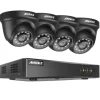 CCTV-system, 5MP opløsning, nattevisions teknologi,Sort, 4T