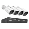 CCTV-system, 1080P opløsning, 4 kameraer inkluderet,4CH DVR 4 Kamera, 1T