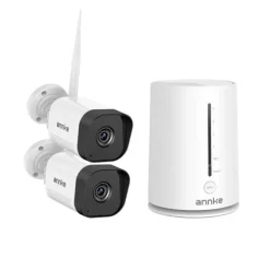 CCTV-system, trådløs teknologi, nattevisionskapacitet,2PCS Kamera
