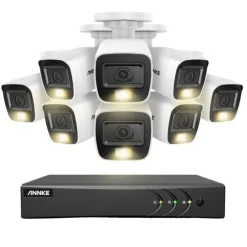 8CH DVR CCTV Sikkerhedssystem, 5MP Ultra HD Opløsning, Infrarød Nattesyn,2T, 3K CMOS Kamera-a