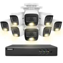8CH DVR CCTV Sikkerhedssystem, 5MP Ultra HD Opløsning, Infrarød Nattesyn,2T, 3K CMOS Kamera-a