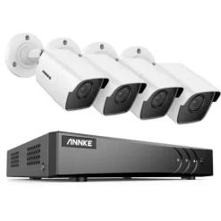 8CH DVR CCTV Sikkerhedssystem, 5MP Ultra HD Opløsning, Infrarød Nattesyn,Ingen, 5MP CMOS-kamera