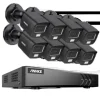 8CH DVR CCTV Sikkerhedssystem, 5MP Ultra HD Opløsning, Infrarød Nattesyn,4T, 3K CMOS Kamera-b