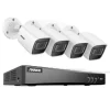 8CH DVR Sikkerhedssystem, 4K Ultra HD Opløsning, Smart Bevægelsesdetektion,8CH DVR 4 stk. kamera, Ingen