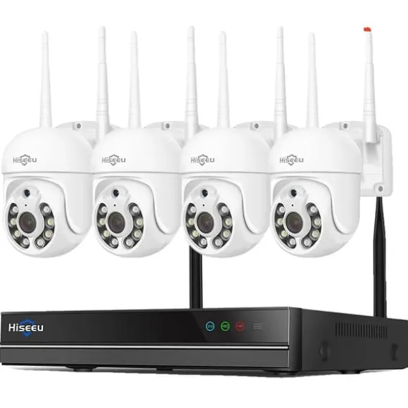 16CH NVR Sikkerhedssystem, 5MP Høj Opløsning, IP66 Vandtæt,EU stik, 16CH NVR 5MP 4 Cas, Ingen