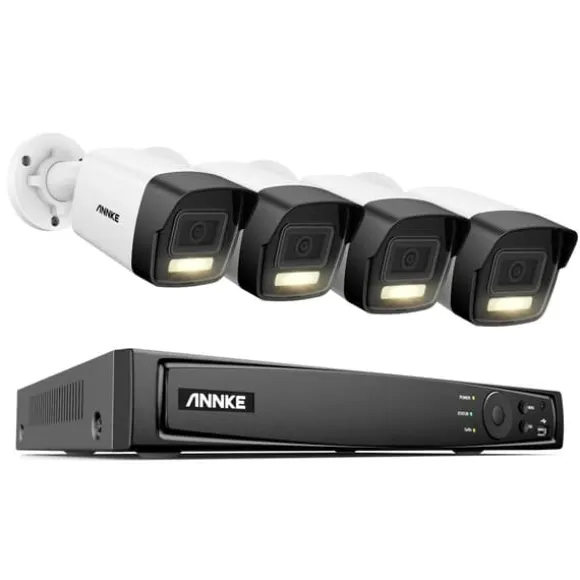 8CH NVR Sikkerhedssystem, 8MP Høj Opløsning, Fjernadgangsfunktionalitet,2T, 8CH NVR 4PCS Kamera