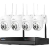 16CH NVR Sikkerhedssystem, 5MP Høj Opløsning, IP66 Vandtæt,16CH NVR 3MP 4 Cas, EU stik, 1T