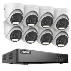 16CH Sikkerhedskamera System, 5MP Høj Opløsning, Avanceret Bevægelsesdetektion,16CH 8PCS Sæt, Ingen