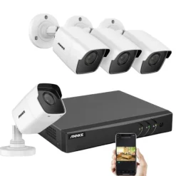 8CH Videoovervågningssystem, 5MP Klarhed, Mobil Fjernovervågning,R4BGR4BG, ToT