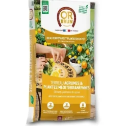 Citrus- og middelhavsplantejord - BRUN GULD - OBRTAG20N - 20 L
