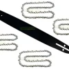 50cm / 1,5mm / 0,325" / 76 TG Sværd + 4X kæde for mange motorsav motorsav